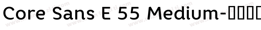 Core Sans E 55 Medium字体转换